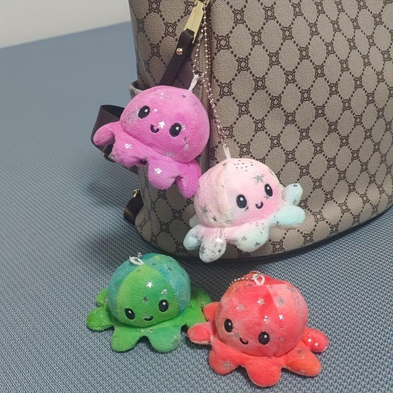 Double Sided Octopus Plush Toy Doll Pendant Set
