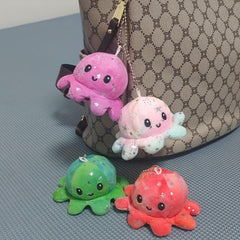 Double Sided Octopus Plush Toy Doll Pendant Set