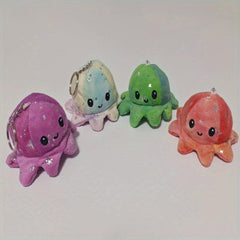 Double Sided Octopus Plush Toy Doll Pendant Set