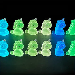 6pcs Animal Dolls Micro Landscape DIY Unicorn Car Assembly Accessories