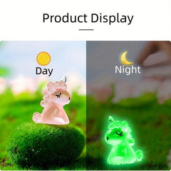 6pcs Animal Dolls Micro Landscape DIY Unicorn Car Assembly Accessories