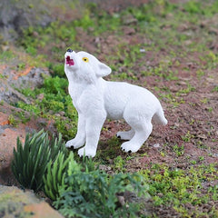 8pcs Wolf Toy Figurines Set Wolf Animals Figures Wolf Family