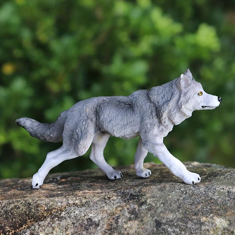 8pcs Wolf Toy Figurines Set Wolf Animals Figures Wolf Family