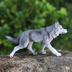 8pcs Wolf Toy Figurines Set Wolf Animals Figures Wolf Family