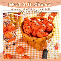 12pcs PU Sponge Balls Mini Basketball Soft Foam Ball