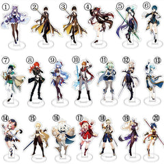 Anime Figure Stand Double Sided Printed Acrylic Model Plate Desk Decor