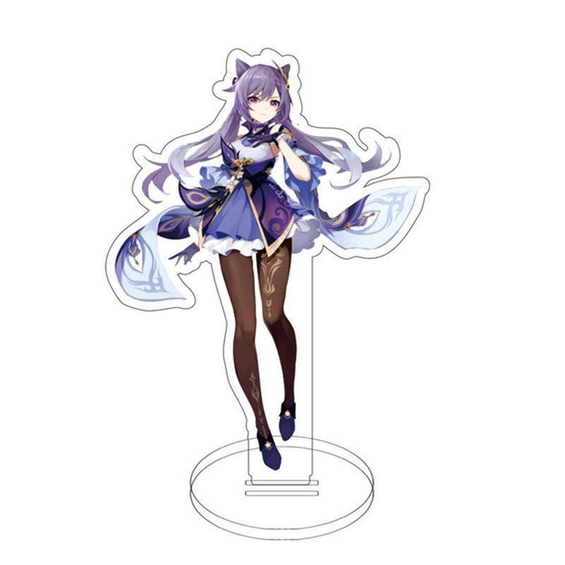 Anime Figure Stand Double Sided Printed Acrylic Model Plate Desk Decor