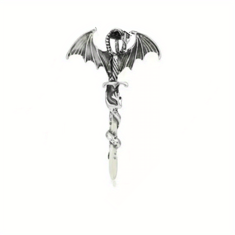 Dragon Sword Wing Pendant Necklace