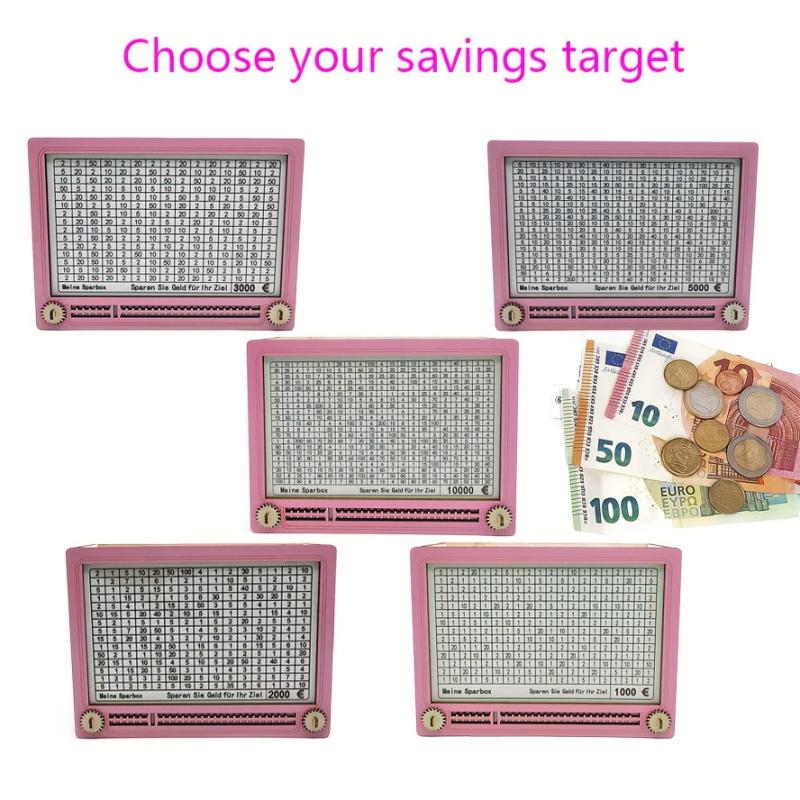 Pink Piggy Bank Halloween Christmas Gift Erasable Rewritable Piggy Bank