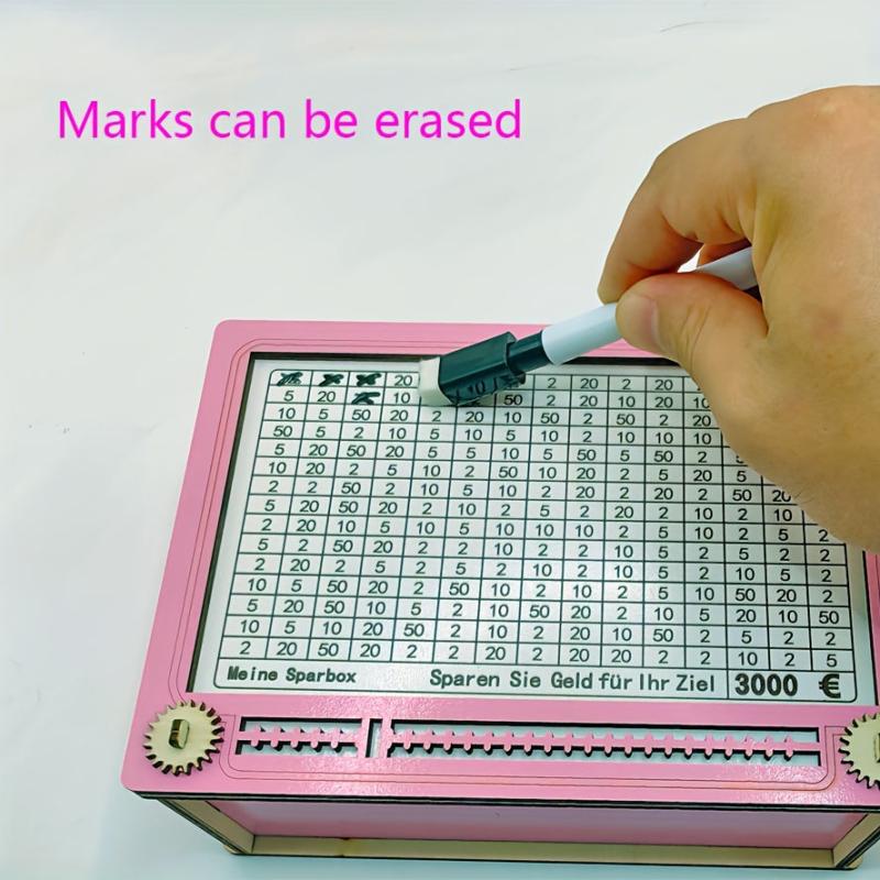 Pink Piggy Bank Halloween Christmas Gift Erasable Rewritable Piggy Bank