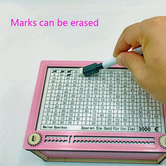 Pink Piggy Bank Halloween Christmas Gift Erasable Rewritable Piggy Bank