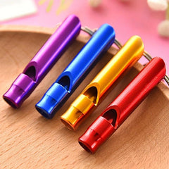 15pcs Random Outdoor Survival Whistle Keychain for Camping Hiking Sports
