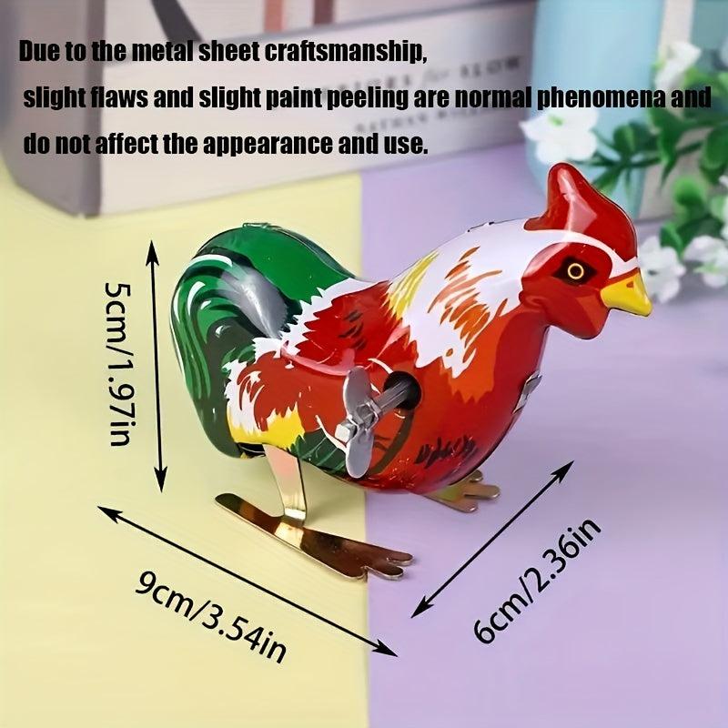 Classic Wind-up Toys 4 Styles Rooster Frog Mouse Rabbit No Batteries