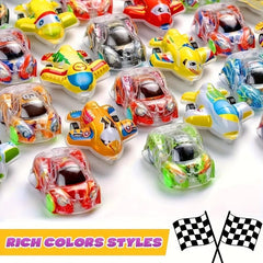 Random Color Mini Pull Back Cars & Airplanes Cartoon Inertial Toys for Boys