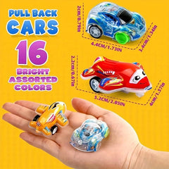 Random Color Mini Pull Back Cars & Airplanes Cartoon Inertial Toys for Boys