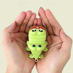 Mini Croc Hand Bite Toy Keychain Tricky Crocodile Parent-Child Interaction