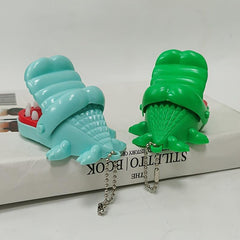 Mini Croc Hand Bite Toy Keychain Tricky Crocodile Parent-Child Interaction