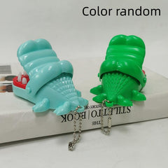 Mini Croc Hand Bite Toy Keychain Tricky Crocodile Parent-Child Interaction