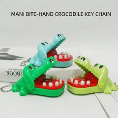 Mini Croc Hand Bite Toy Keychain Tricky Crocodile Parent-Child Interaction