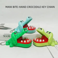 Mini Croc Hand Bite Toy Keychain Tricky Crocodile Parent-Child Interaction