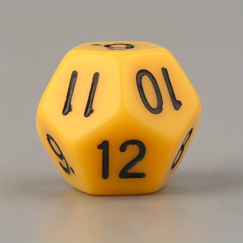 4pcs 12 Sided Dice Number Dice Toy Game Counting Dice, Unique Leisure Toys