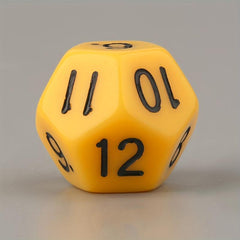 4pcs 12 Sided Dice Number Dice Toy Game Counting Dice, Unique Leisure Toys