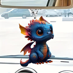 Fire Dinosaur Acrylic Car Pendant Bag Key Chain Accessories
