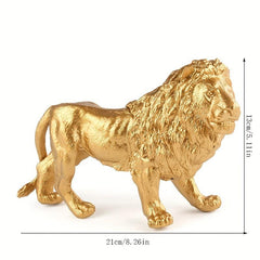 Metallic Plastic Wild Animal Figurine Set Tiger Lion Elephant Giraffe