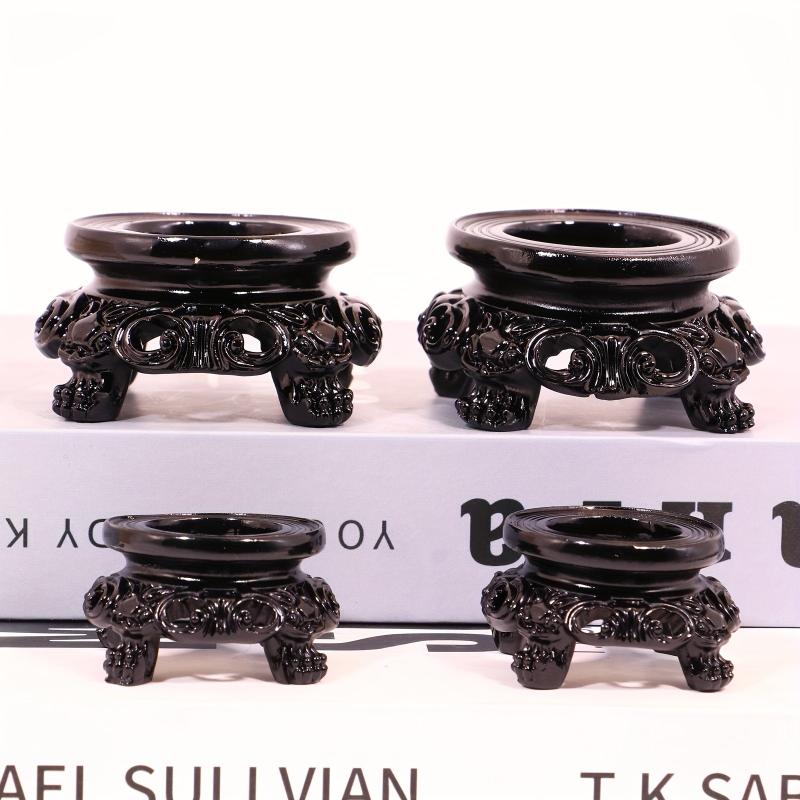 Crystal Ball Base Carving Style Display Stand Decorative Pedestal