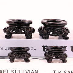 Crystal Ball Base Carving Style Display Stand Decorative Pedestal