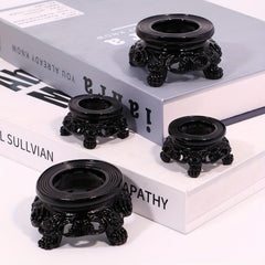 Crystal Ball Base Carving Style Display Stand Decorative Pedestal