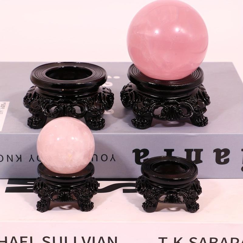 Crystal Ball Base Carving Style Display Stand Decorative Pedestal
