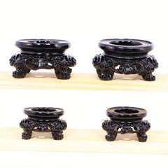 Crystal Ball Base Carving Style Display Stand Decorative Pedestal