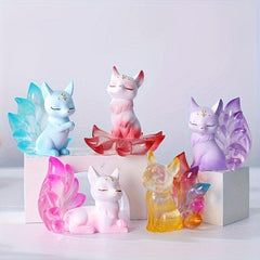 Nine Tailed Fox Random Figures Collectible Toys Desktop Ornaments