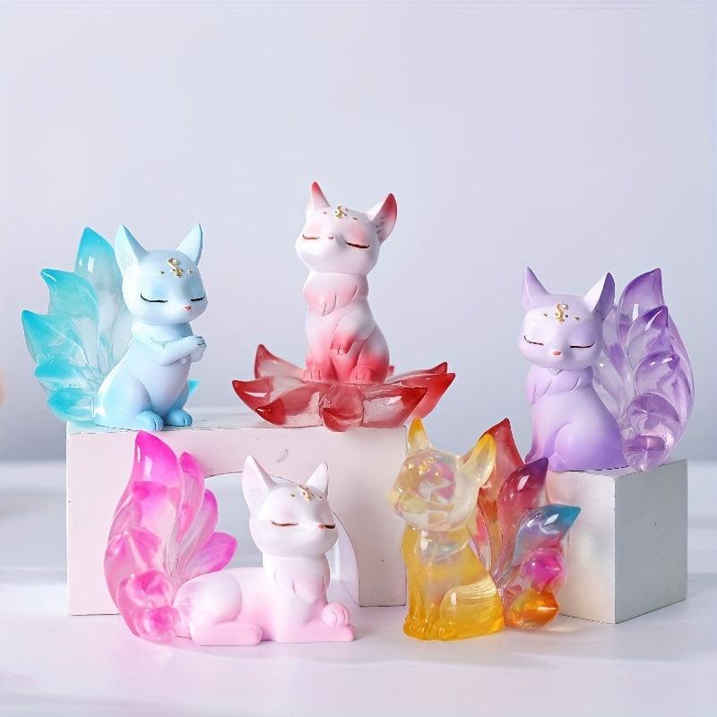 Nine Tailed Fox Random Figures Collectible Toys Desktop Ornaments