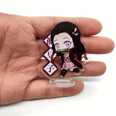 16pcs Anime Acrylic Figures Stand Model Plate Desk Decor