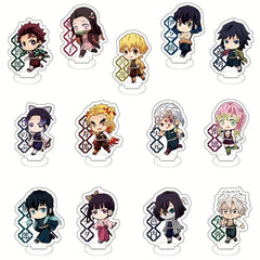 16pcs Anime Acrylic Figures Stand Model Plate Desk Decor