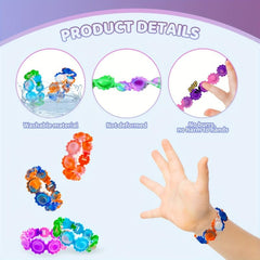 12pcs Random Pop Bracelet Fidget Toys for Kids Birthday Party Favors