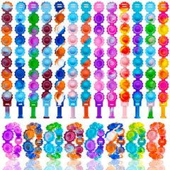 12pcs Random Pop Bracelet Fidget Toys for Kids Birthday Party Favors