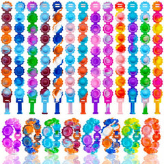 12pcs Random Pop Bracelet Fidget Toys for Kids Birthday Party Favors
