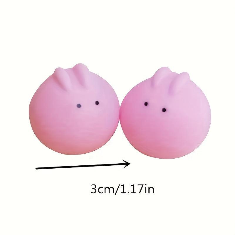 Cute Yellow Chicken & Pink Rabbit Squeeze Toy Set