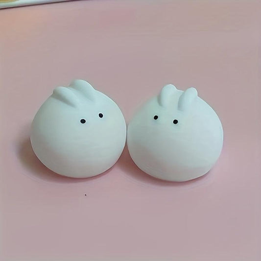 Cute Yellow Chicken & Pink Rabbit Squeeze Toy Set