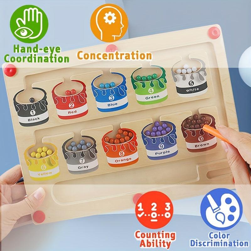 Montessori Magnetic Puzzle Toddler Learning Toy for Boys Girls