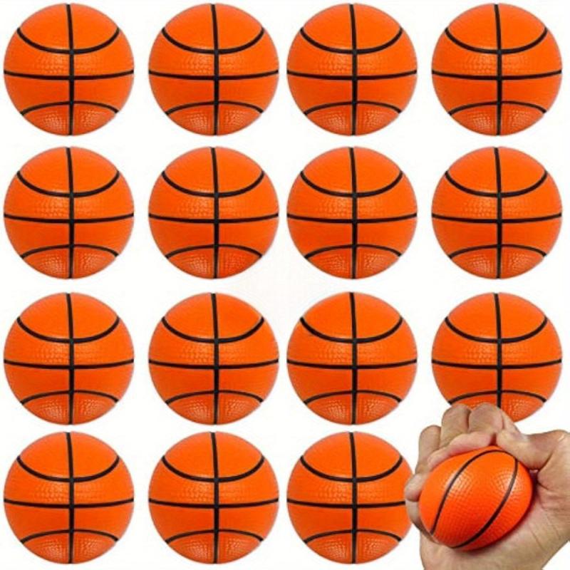 4pcs Mini Basketball Stress Balls Pack Foam Basketballs Party Favors