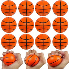 4pcs Mini Basketball Stress Balls Pack Foam Basketballs Party Favors