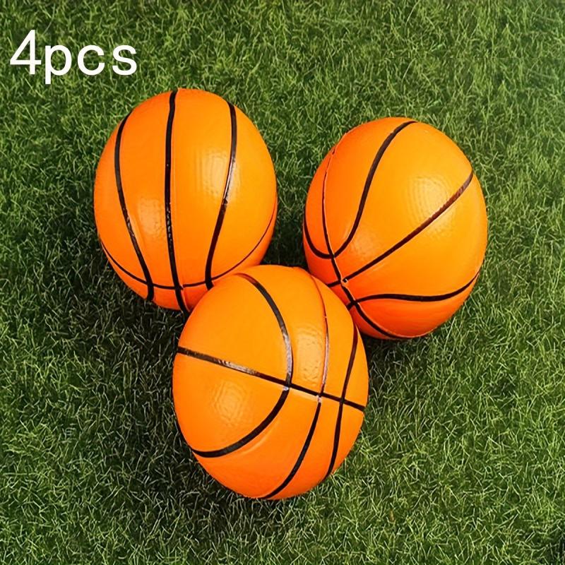 4pcs Mini Basketball Stress Balls Pack Foam Basketballs Party Favors