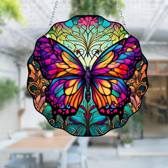 1pc Butterfly Stained Acrylic Suncatcher Colorful Sun Catchers