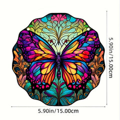 1pc Butterfly Stained Acrylic Suncatcher Colorful Sun Catchers