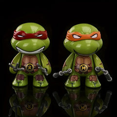 4pcs Joint Turtle Figurine Car Desk Decor Gift Doll Models