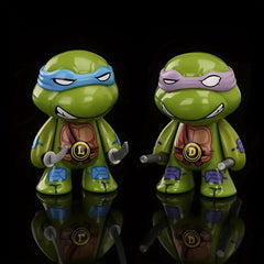 4pcs Joint Turtle Figurine Car Desk Decor Gift Doll Models